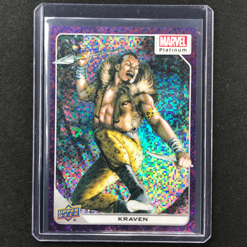 2023 Marvel Platinum Kraven Base Purple Pixel 7/35 No 58