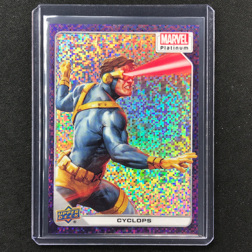 2023 Marvel Platinum Cyclops Base Purple Pixel 23/35 No 60