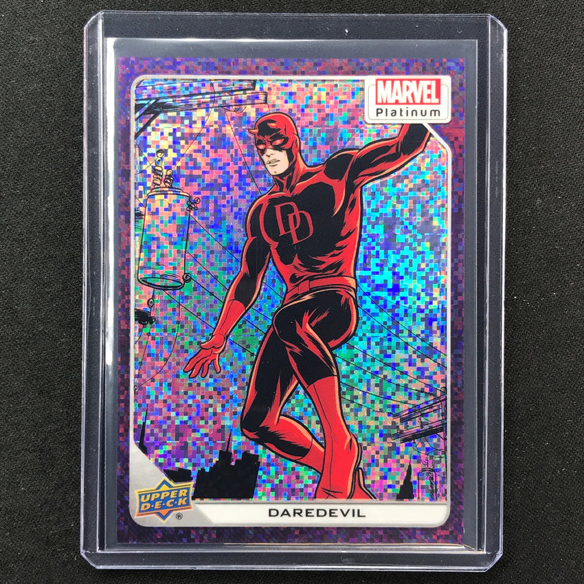 2023 Marvel Platinum Daredevil Base Purple Pixel 10/35 #96