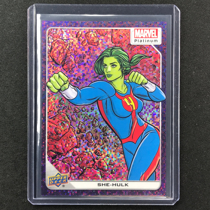 2023 Marvel Platinum She-hulk Base Purple Pixel 35/35 #97