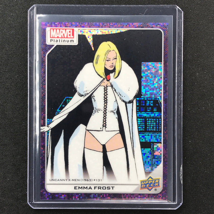 2023 Marvel Platinum Emma Frost High Series Base Purple Pixel 4/35 #117
