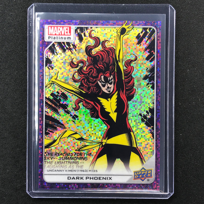 2023 Marvel Platinum Dark Phoenix High Series Base Purple Pixel 32/35 No 121