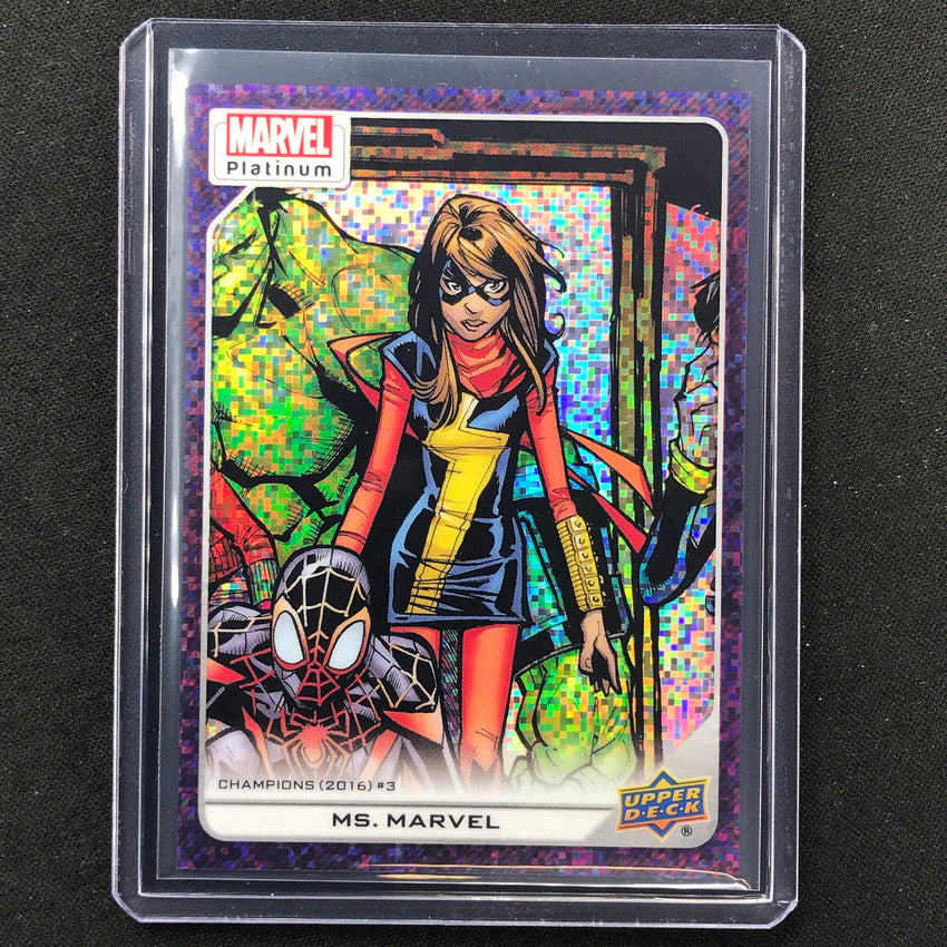 2023 Marvel Platinum Ms. Marvel High Series Base Purple Pixel 26/35 #155