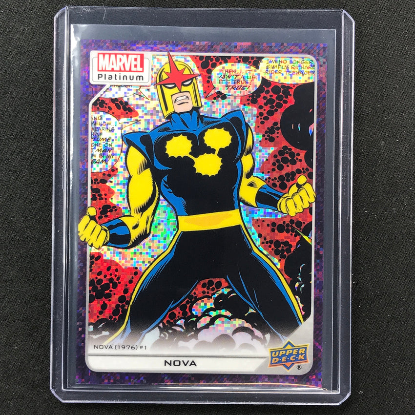 2023 Marvel Platinum Nova High Series Base Purple Pixel 9/35 No 159