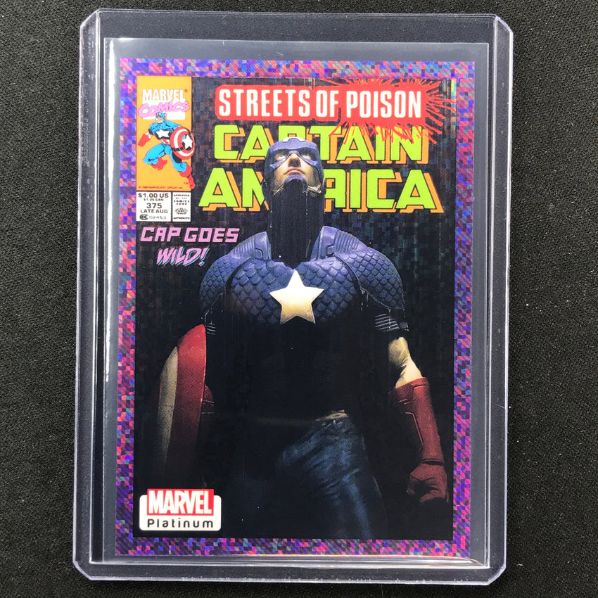 2023 Marvel Platinum Captain America Cover Variant Purple Pixel 8/35 No 13