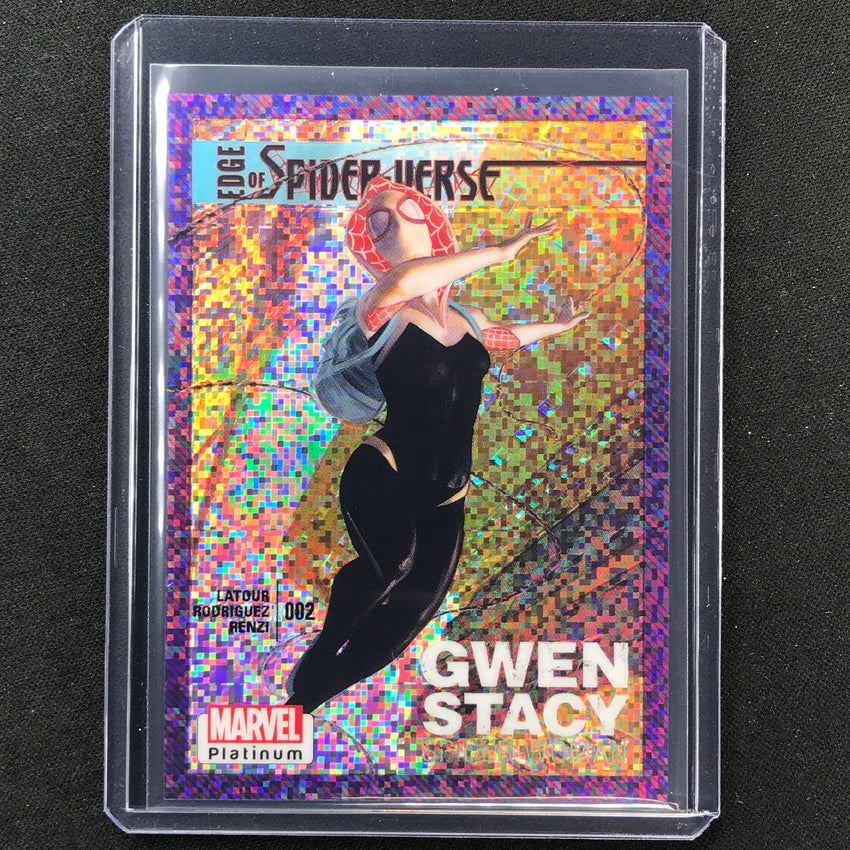 2023 Marvel Platinum Ghost-spider Cover Variant Purple Pixel 27/35 No 10