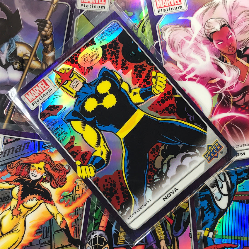 2023 Marvel Platinum Blastaar Base Purple Rainbow #78