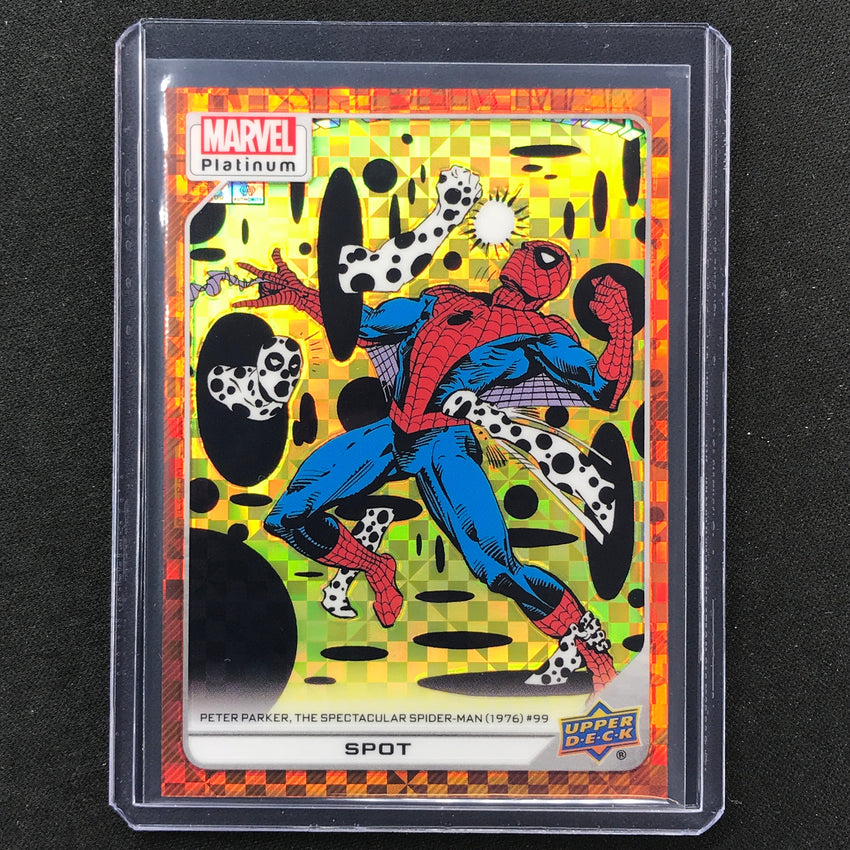 2023 Marvel Platinum Spot High Series Base Orange Checkers 18/33 No 101