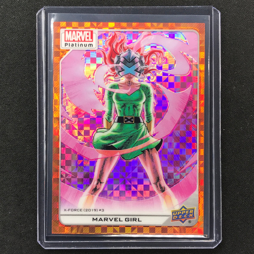 2023 Marvel Platinum Marvel Girl High Series Base Orange Checkers 28/33 No 108