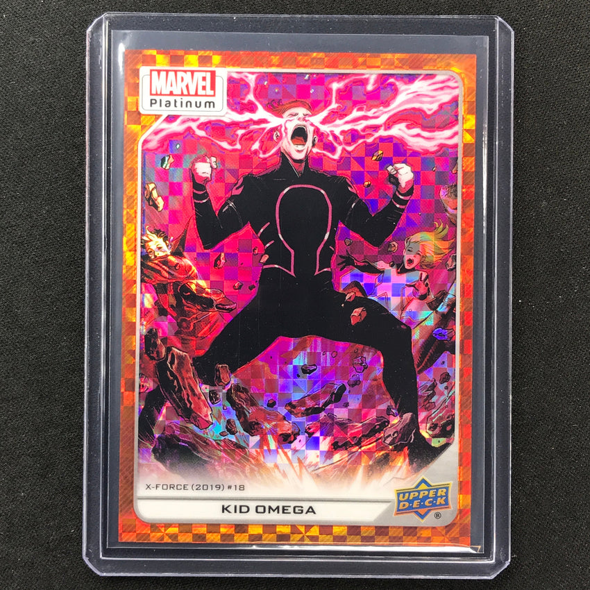 2023 Marvel Platinum Kid Omega High Series Base Orange Checkers 2/33 #109
