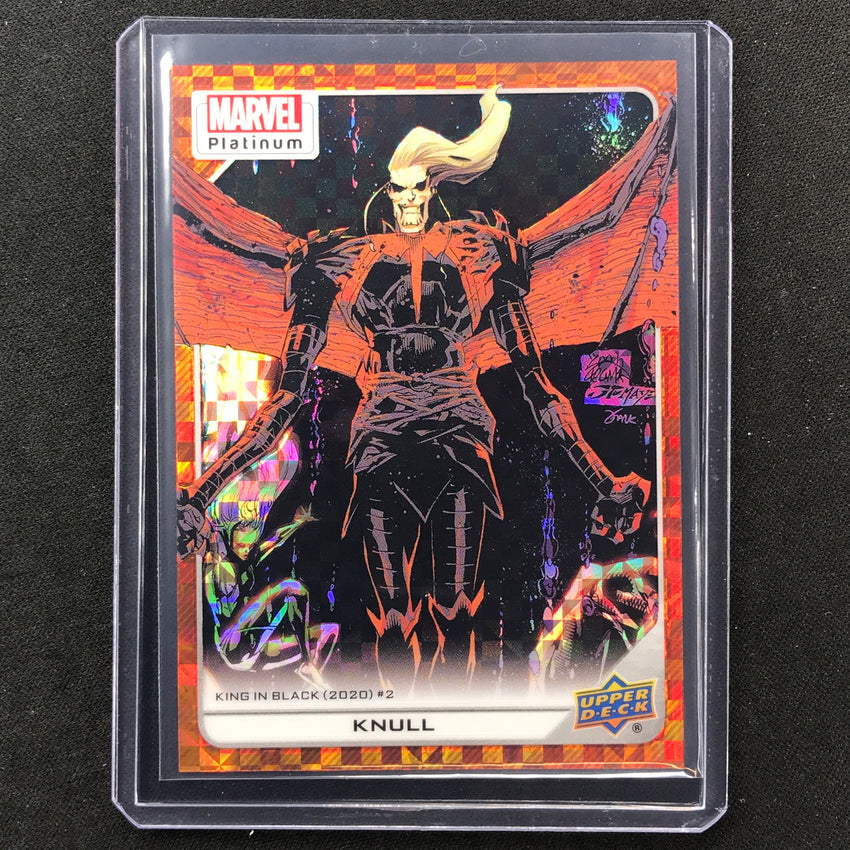 2023 Marvel Platinum KNULL High Series Base Orange Checkers 18/33 #128