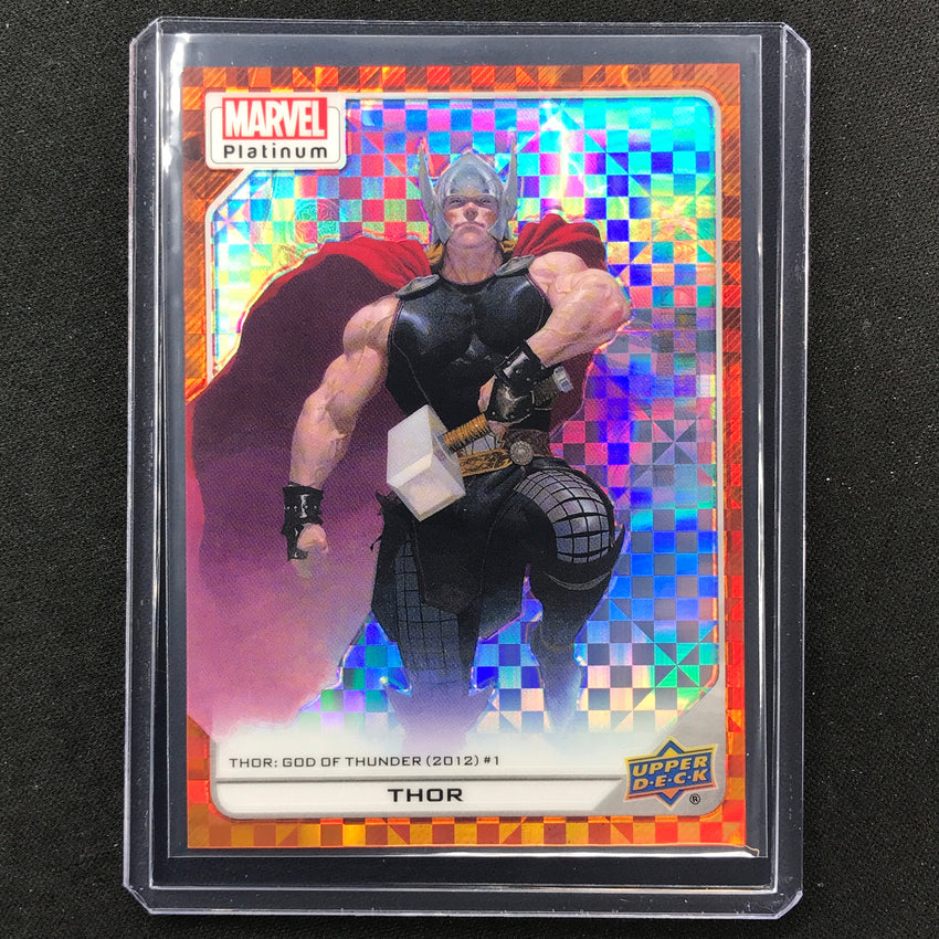 2023 Marvel Platinum Thor High Series Base Orange Checkers 22/33 #134