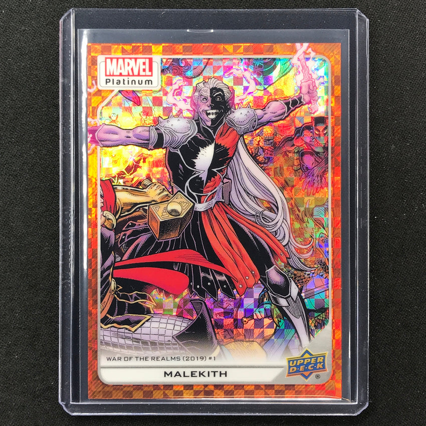 2023 Marvel Platinum Malekith High Series Base Orange Checkers 33/33 No 136