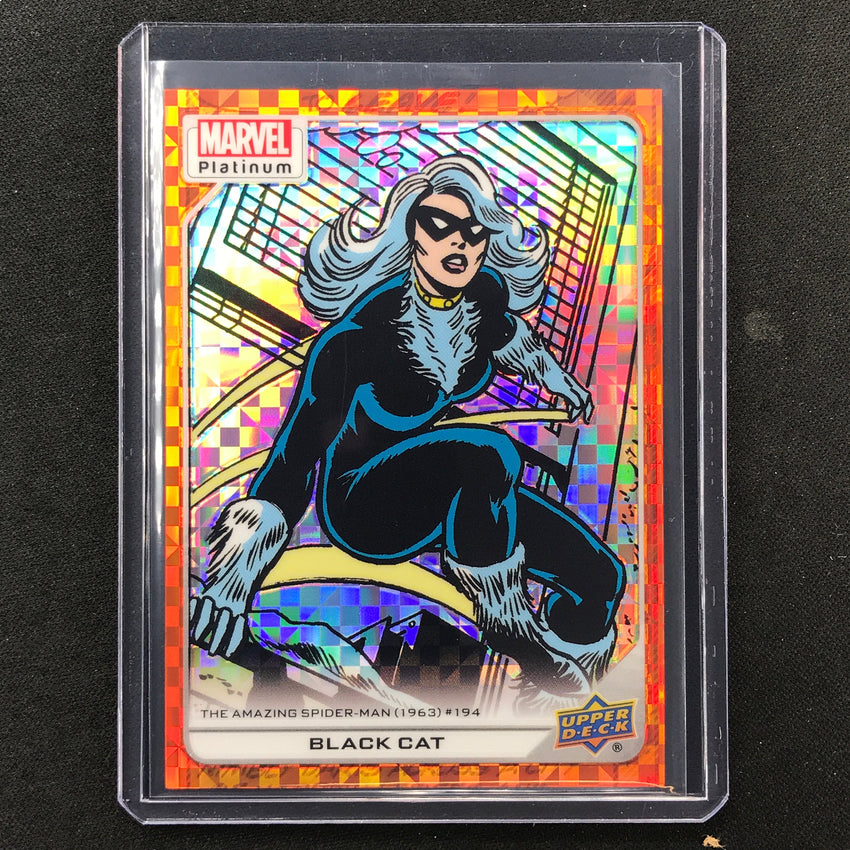 2023 Marvel Platinum Black Cat High Series Base Orange Checkers 32/33 #161