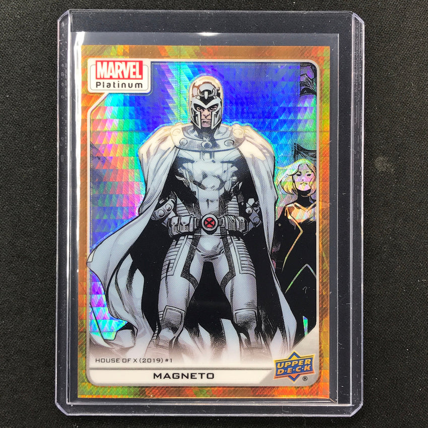 2023 Marvel Platinum Magneto High Series Base Amber Crystals Alpha 1/5 #164