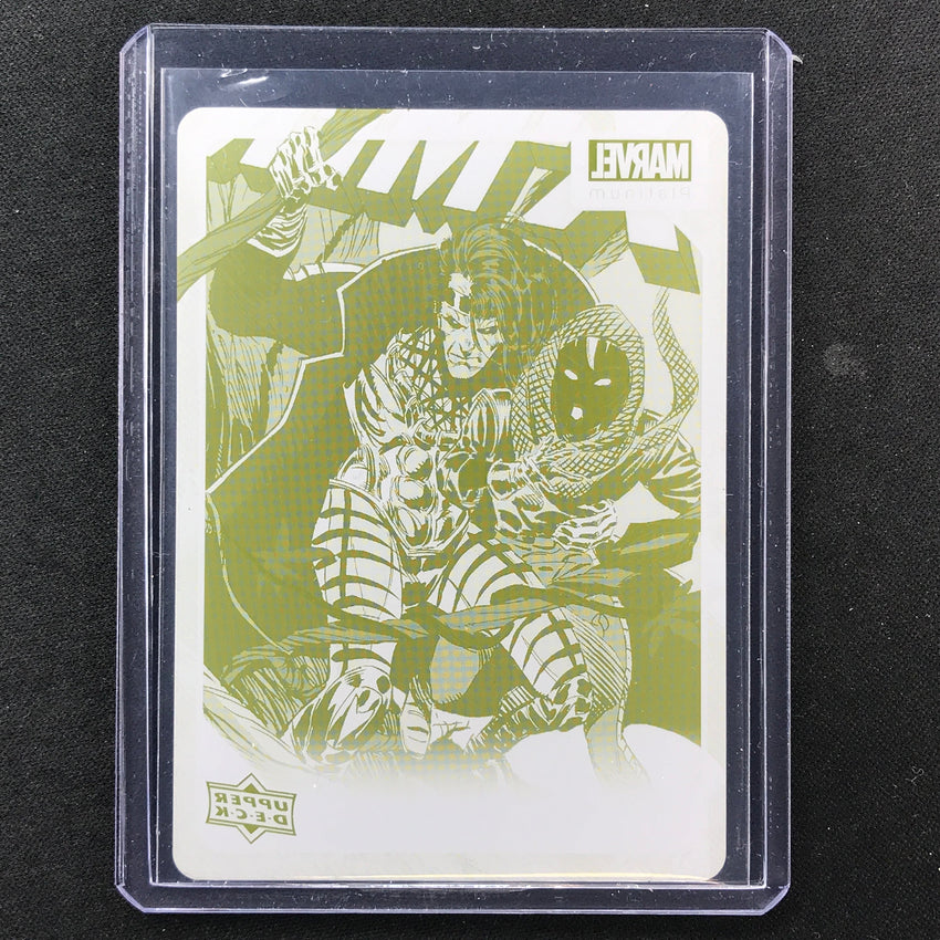 2023 Marvel Platinum Gambit High Series Base Yellow Printing Plate 1/1 No 120