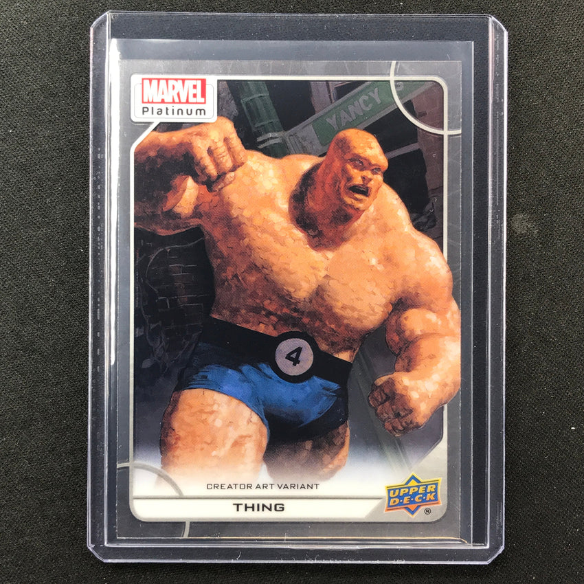 2023 Marvel Platinum Thing Creator Art Variant Base Sp #95