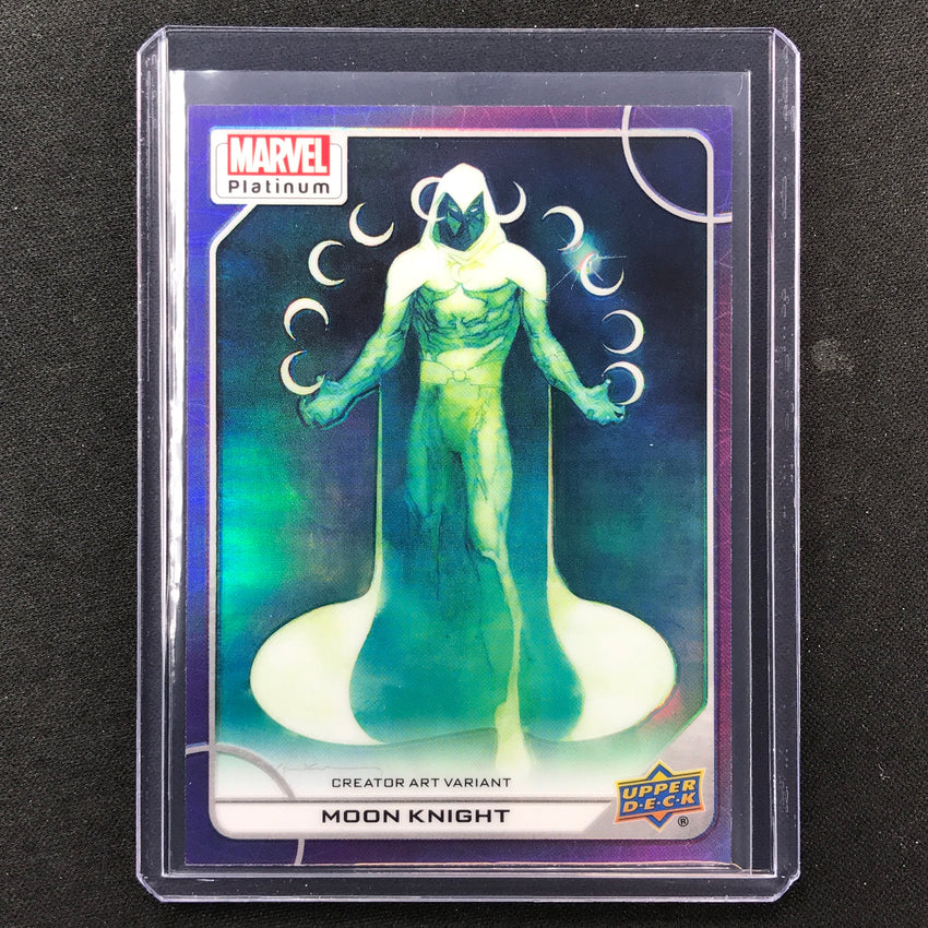 2023 Marvel Platinum Moon Knight Creater Art Variant Blue Rainbow Sp No 30