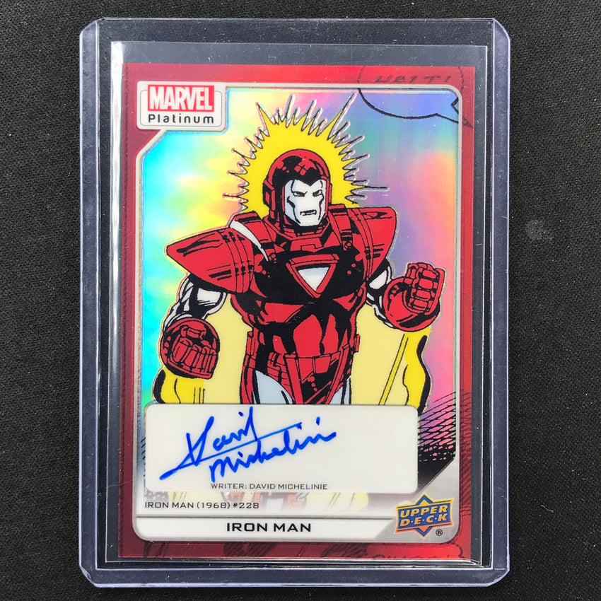 2023 Marvel Platinum Iron Man David Michelinie High Series Creator Auto Red No 123