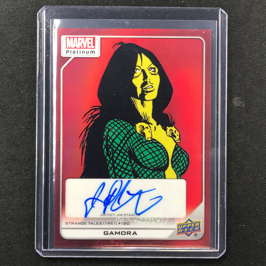 2023 Marvel Platinum Gamora Jim Starlin High Series Base Creator Auto Red #140
