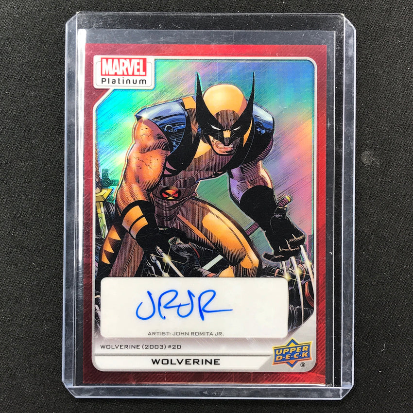 2023 Marvel Platinum Wolverine John Romita Jr. High Series Creator Auto Red No 182