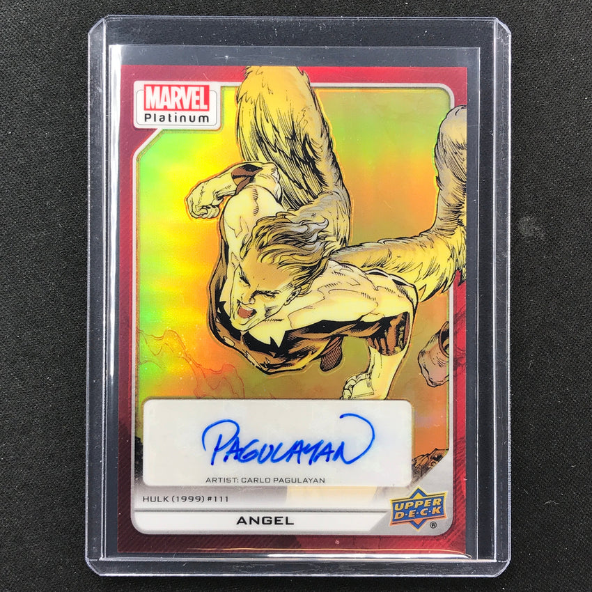 2023 Marvel Platinum Angel Carlo Pagulayan High Series Creator Auto Red #193