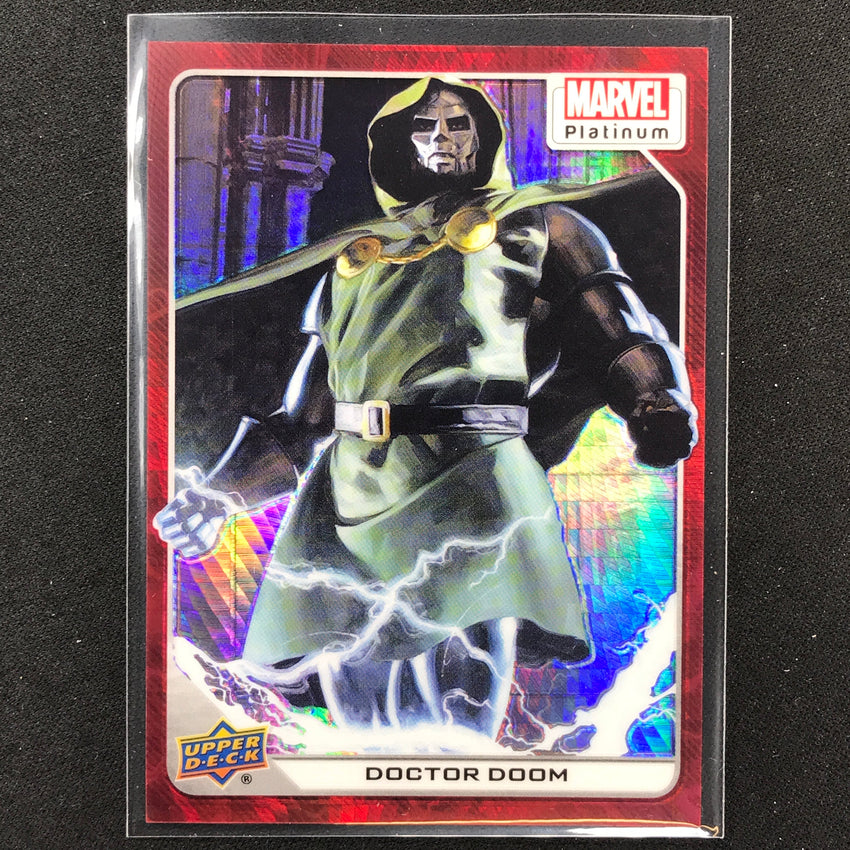 2023 Marvel Platinum Doctor Doom Base Red Prism 140/199 #11