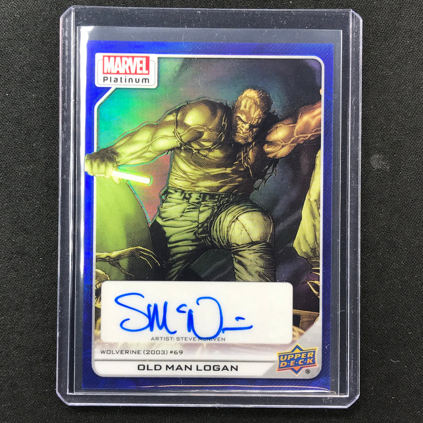 2023 Marvel Platinum OLD MAN LOGAN MCNIVEN High Series Creator Auto Blue 14/15