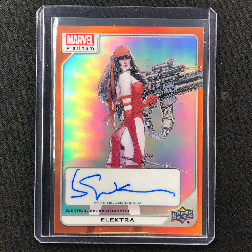 2023 Marvel Platinum Elektra Sienkiewicz High Series Creator Auto Orange 9/25