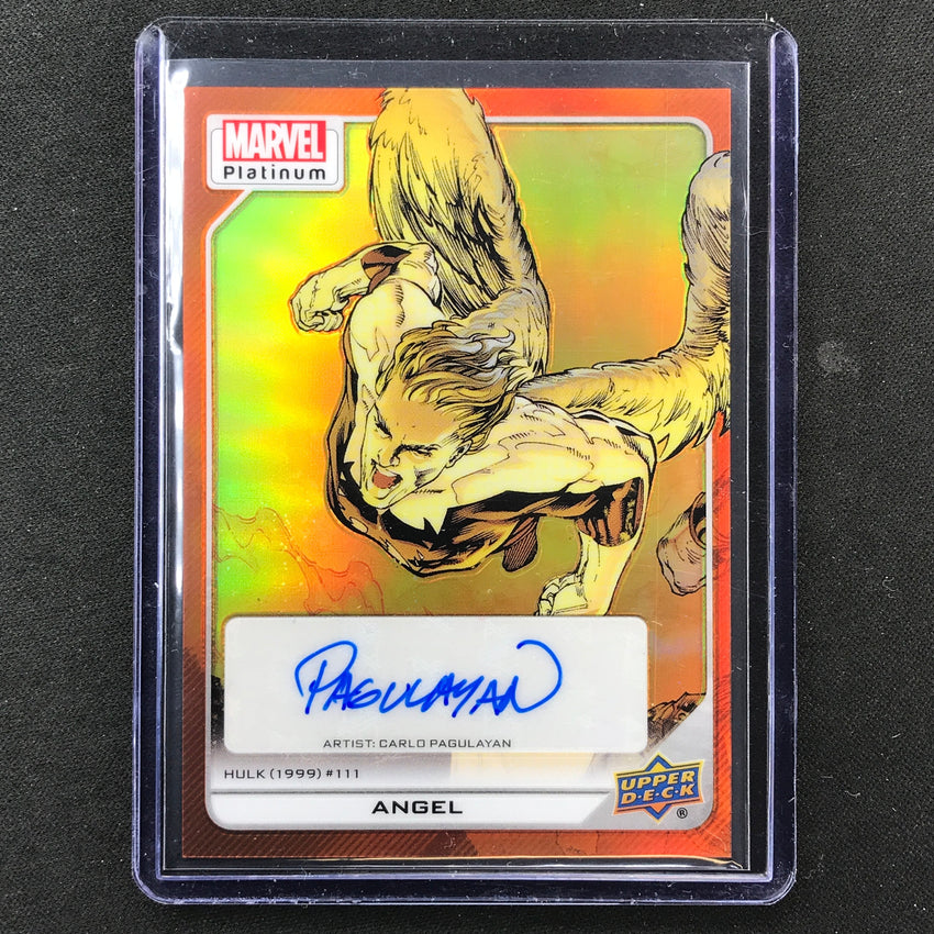 2023 Marvel Platinum Angel Carlo Pagulayan High Series Creator Auto Orange 16/25