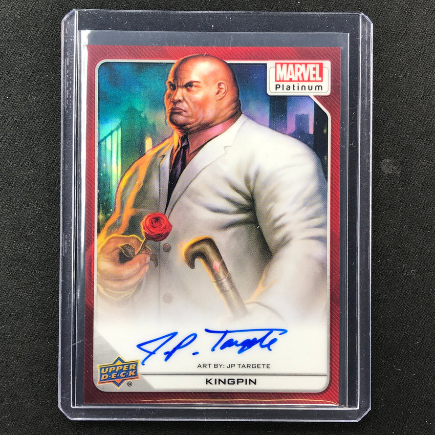 2023 Marvel Platinum Kingpin Jp Targete Base Artist Auto Red Rainbow No 84