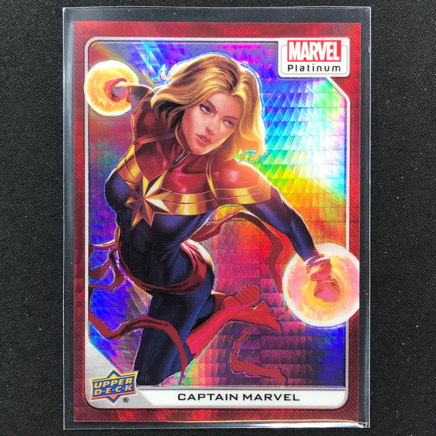2023 Marvel Platinum Captain Marvel Base Red Prism 6/199 No 15