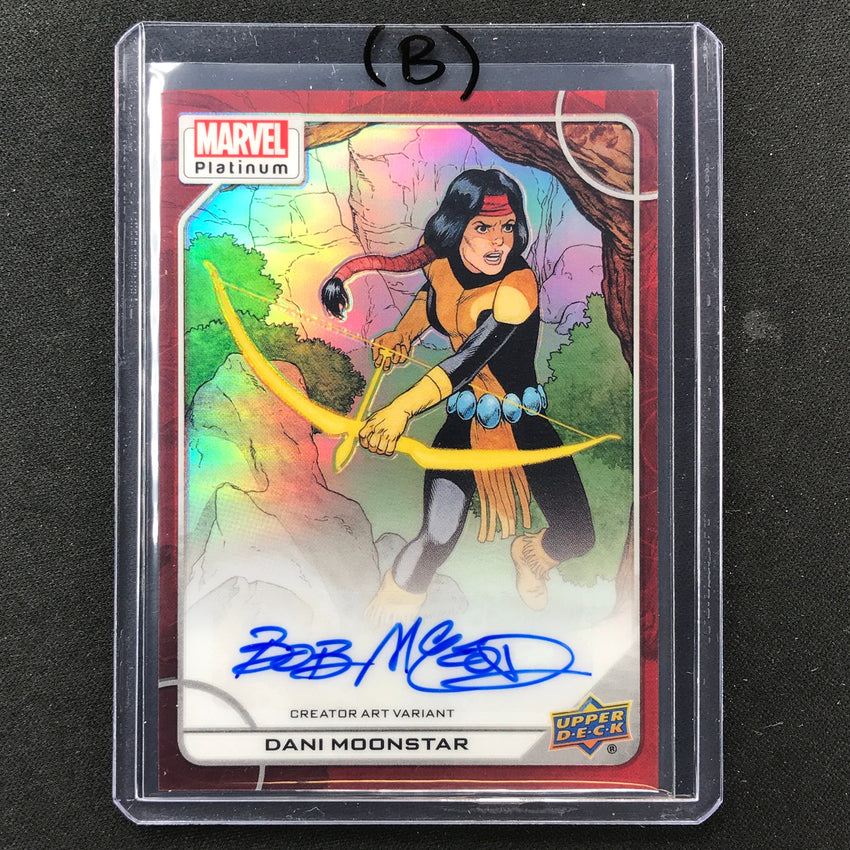 2023 Marvel Platinum DANI MOONSTAR MCLEOD Creator Art Variant Auto Red #28 (B)