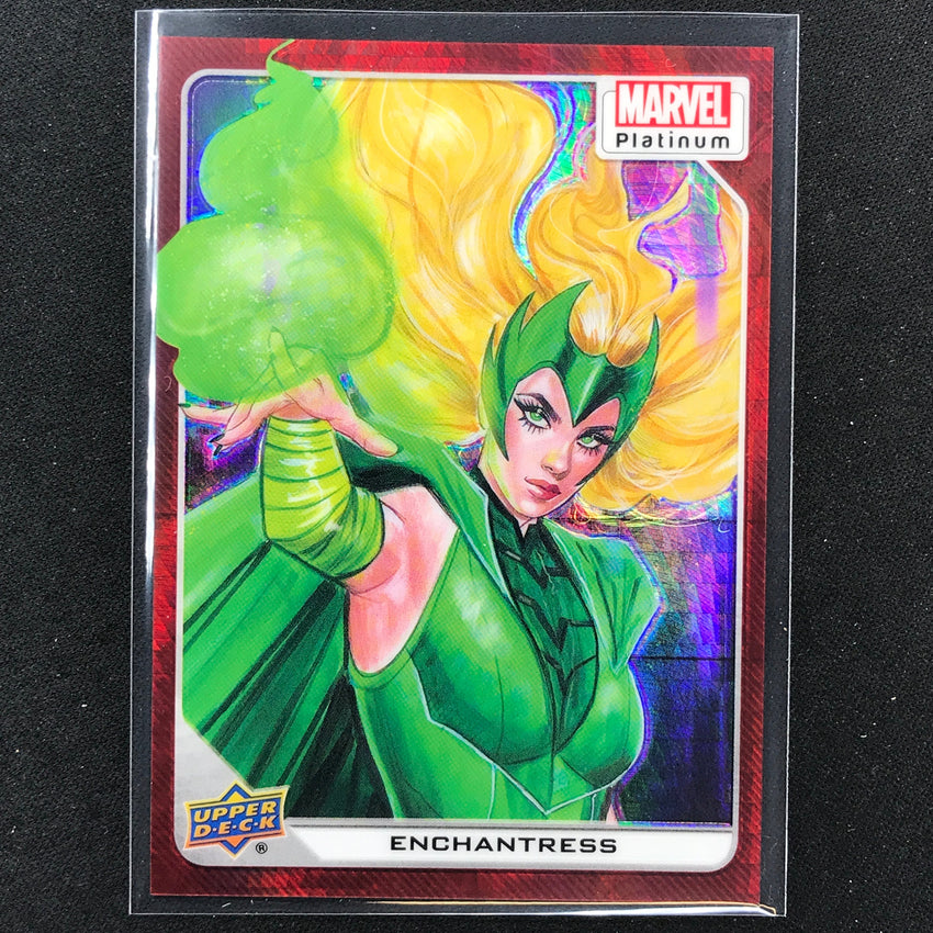 2023 Marvel Platinum Enchantress Base Red Prism 82/199 #32
