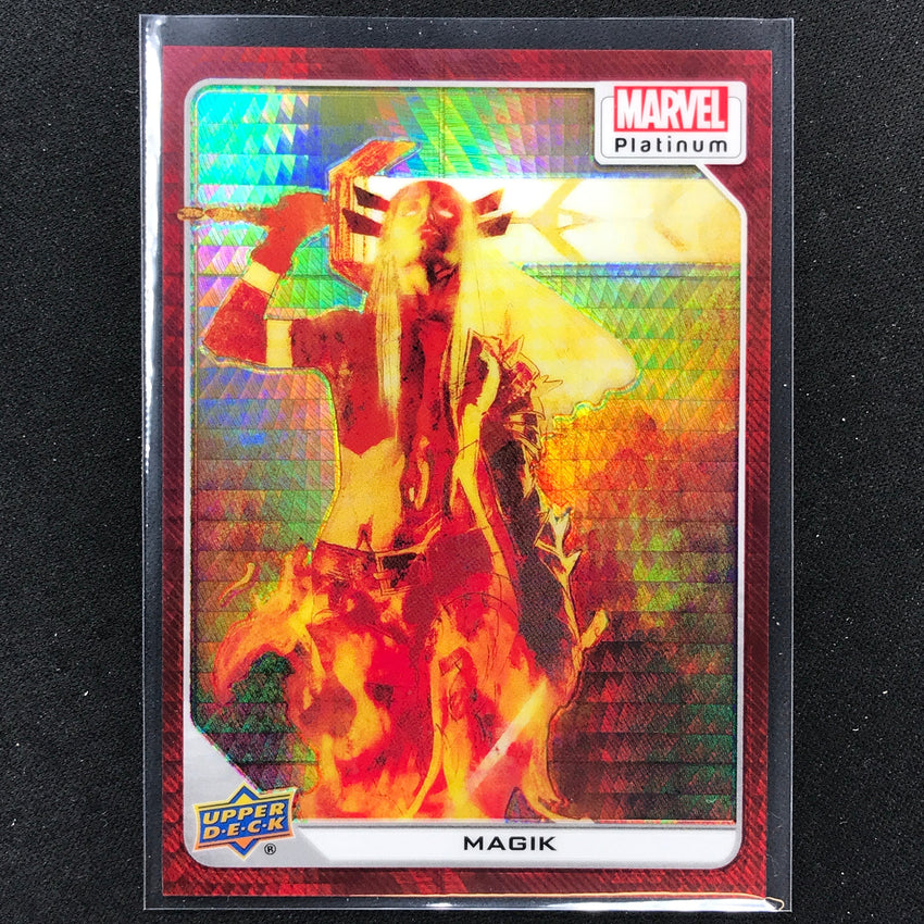 2023 Marvel Platinum Magik Base Red Prism 185/199 #49