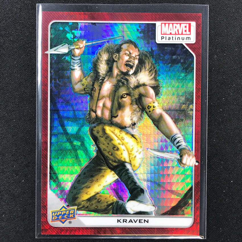 2023 Marvel Platinum Kraven Base Red Prism 169/199 #58