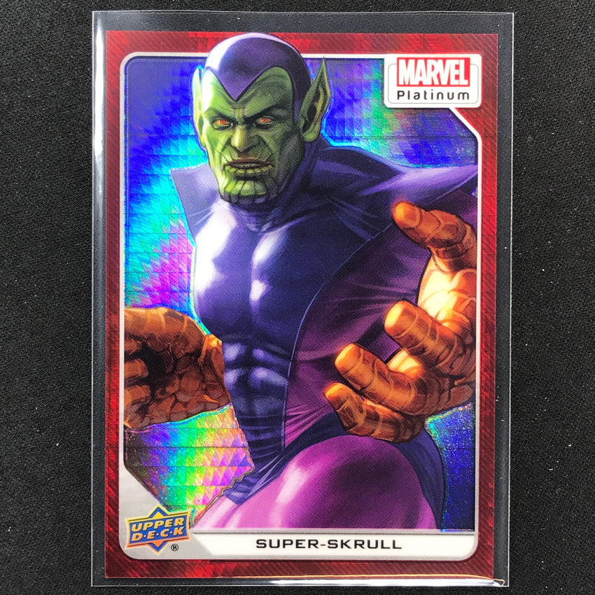 2023 Marvel Platinum Super-skrull Base Red Prism 3/199 No 73