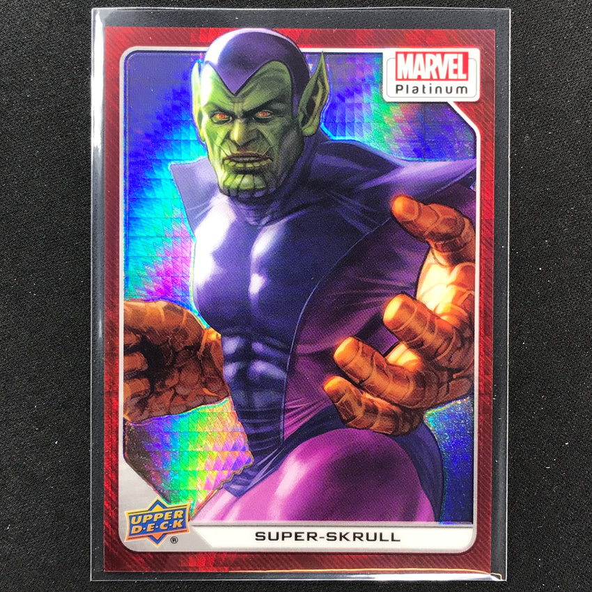2023 Marvel Platinum Super-skrull Base Red Prism 179/199 #73