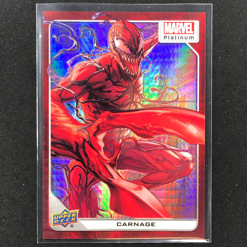 2023 Marvel Platinum Carnage Base Red Prism 169/199 No 74