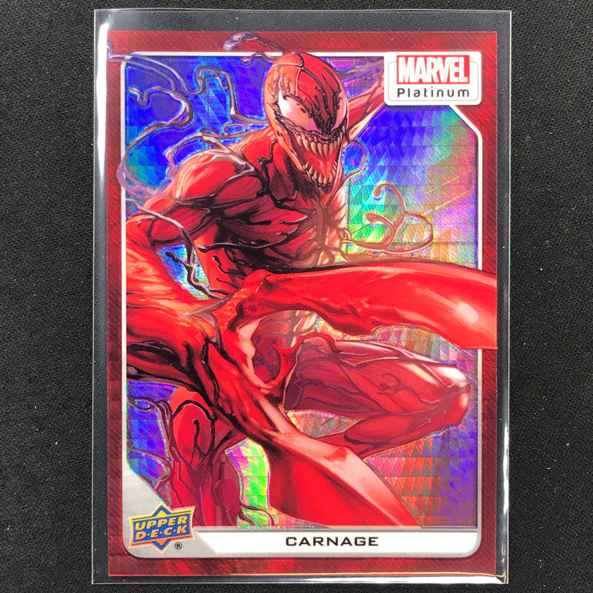 2023 Marvel Platinum Carnage Base Red Prism 196/199 No 74