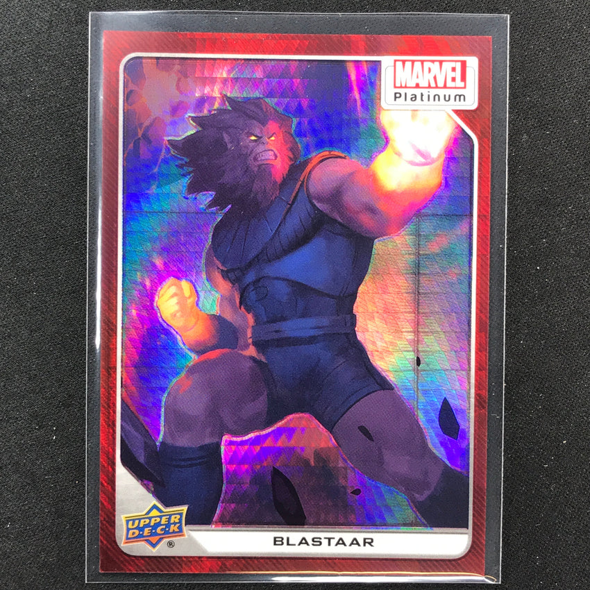2023 Marvel Platinum Blastaar Base Red Prism 100/199 #78