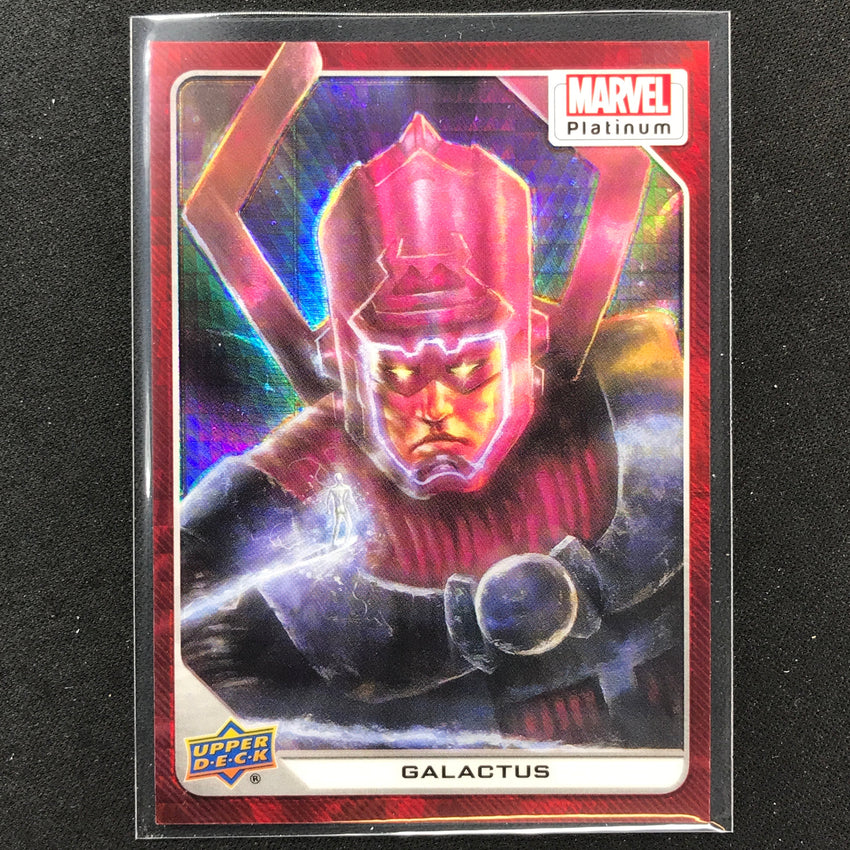 2023 Marvel Platinum Galactus Base Red Prism 84/199 No 85