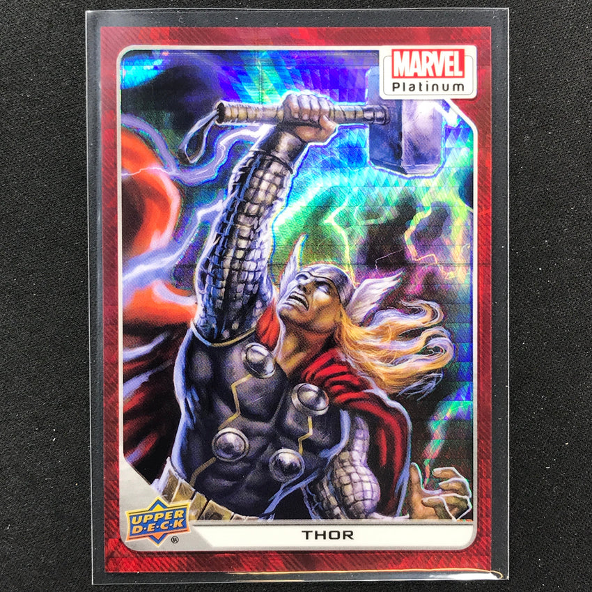 2023 Marvel Platinum Thor Base Red Prism 7/199 No 86