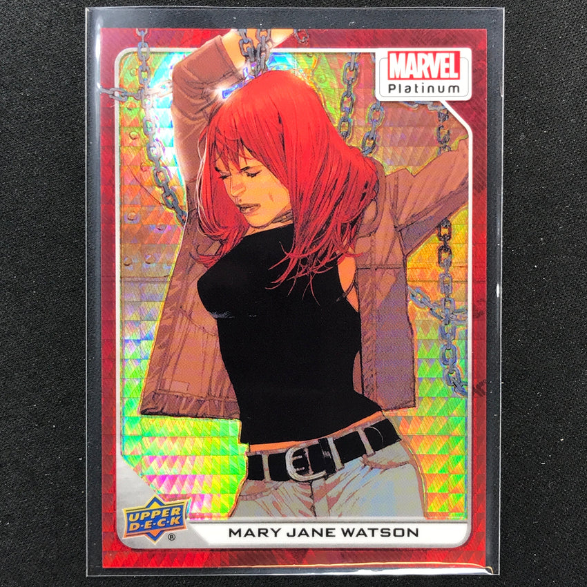 2023 Marvel Platinum Mary Jane Watson Base Red Prism 48/199 No 92