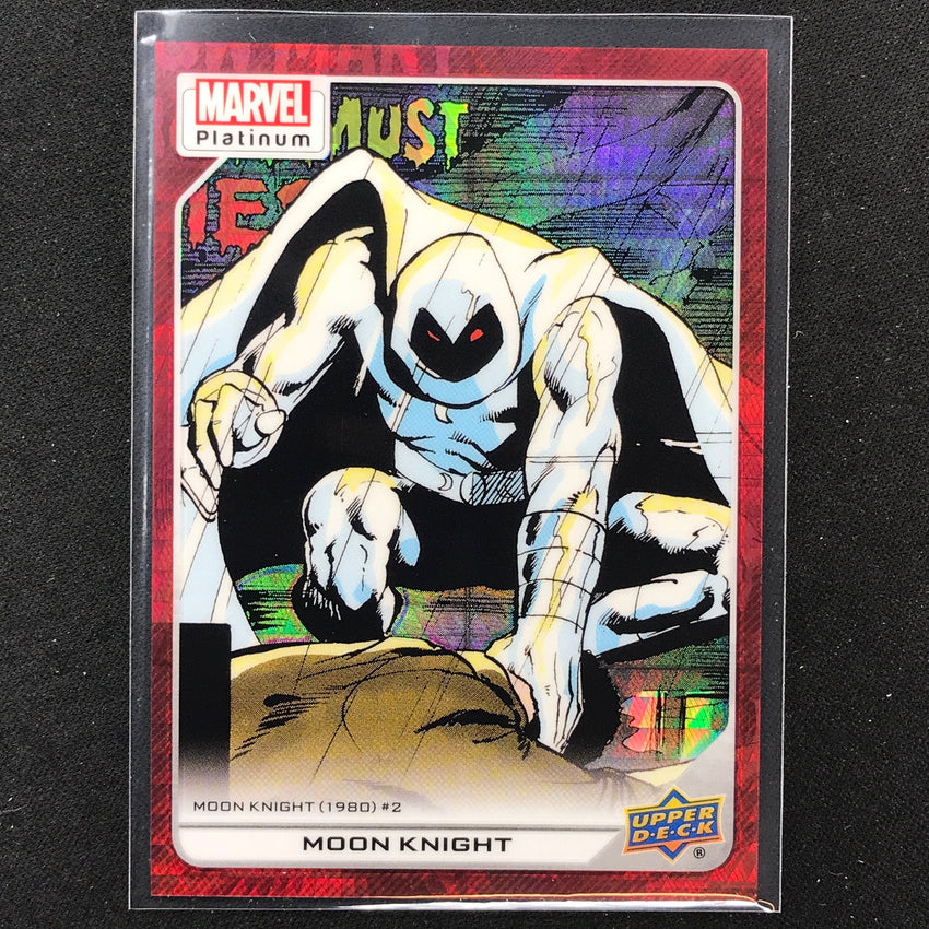 2023 Marvel Platinum Moon Knight High Series Base Red Prism 29/199 No 104