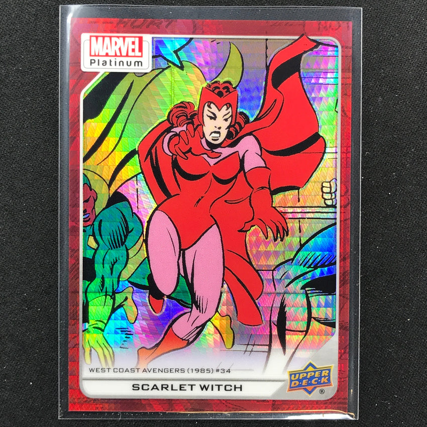 2023 Marvel Platinum Scarlet Witch High Series Base Red Prism 115/199 #106