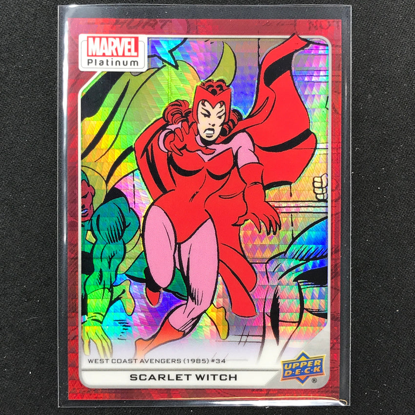 2023 Marvel Platinum Scarlet Witch High Series Base Red Prism 182/199 #106