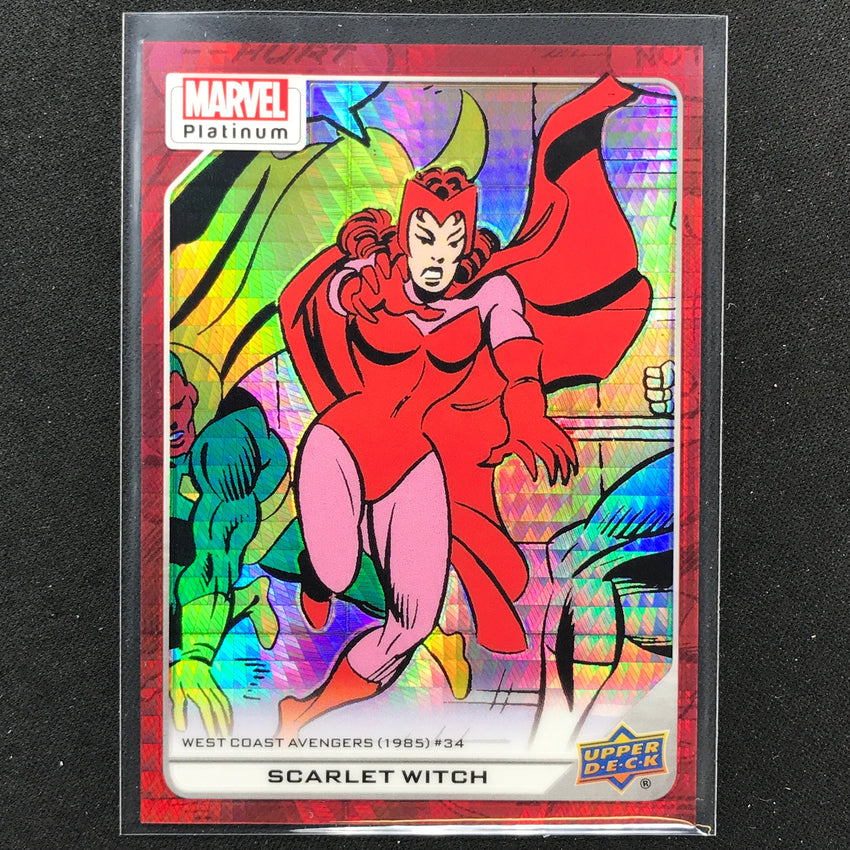 2023 Marvel Platinum Scarlet Witch High Series Base Red Prism 198/199 #106