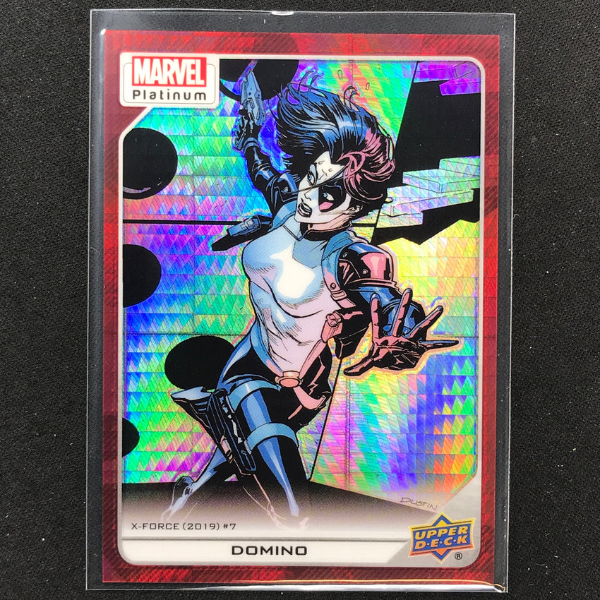 2023 Marvel Platinum DOMINO High Series Base Red Prism 61/199 #107