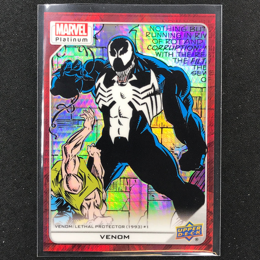 2023 Marvel Platinum Venom High Series Base Red Prism 186/199 No 124